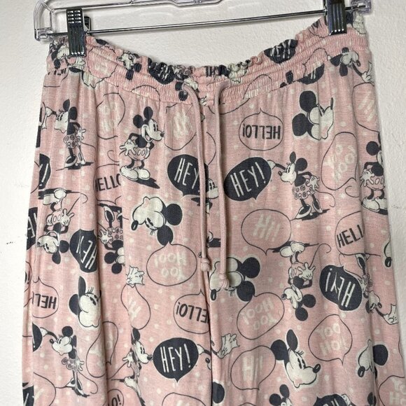 Disney Mickey & Minnis Mouse Pajama Set PJs Long Sleeve Juniors Medium 7-9 - Picture 6 of 7
